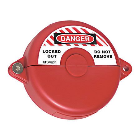 ABUS V305 Gate Valve Lockoout 2.5-5.5" Red 364