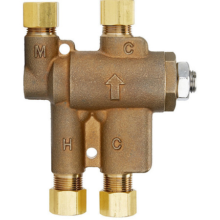 LEONARD VALVE Point Of Use Mixing Valve, 3/8 in Inlet 170D-LF