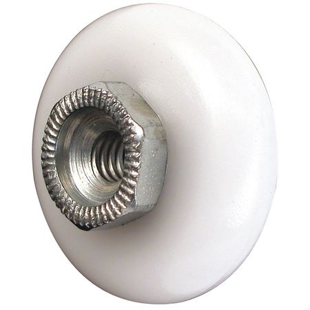 PRIMELINE TOOLS Shower Door Roller, 3/4 in., Plastic, Steel Ball Bearing, Round Edge (2 Pack) MP6000-2