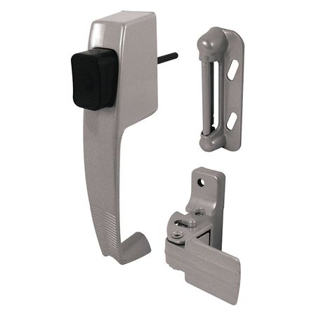 Primeline Tools Push Button Latch with Tie Down, Aluminum (1 Set) MP5070