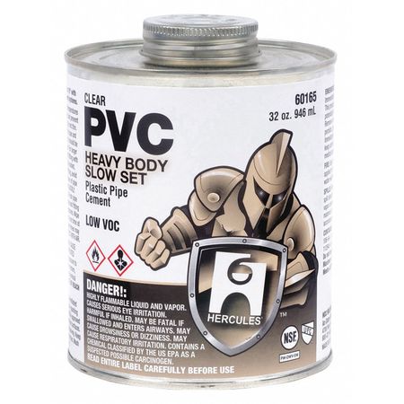 OATEY PVC Heavy Body Slow Set, Clear Cement 60165