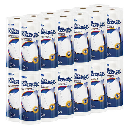 KIMBERLY-CLARK PROFESSIONAL Perforated Roll Paper Towels, 1 Ply, 70 Sheets, White, 24 PK 13964