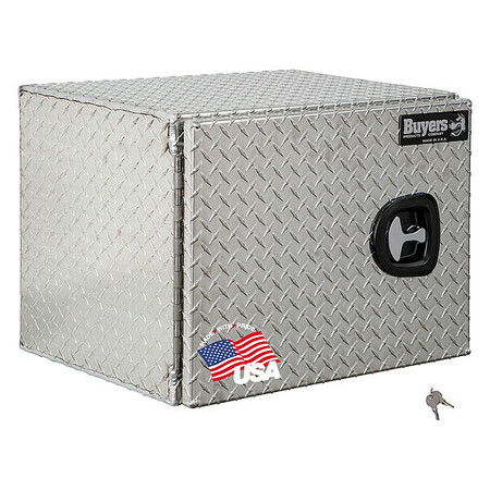 BUYERS PRODUCTS Truck Box, Underbody, Diamond Tread Aluminum, 24"W, Silver, 4.5 cu. ft. 1705200