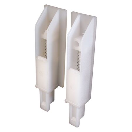 PRIMELINE TOOLS White Plastic, Sliding Panel Door Bottom Guides (Single Pack) N 6559
