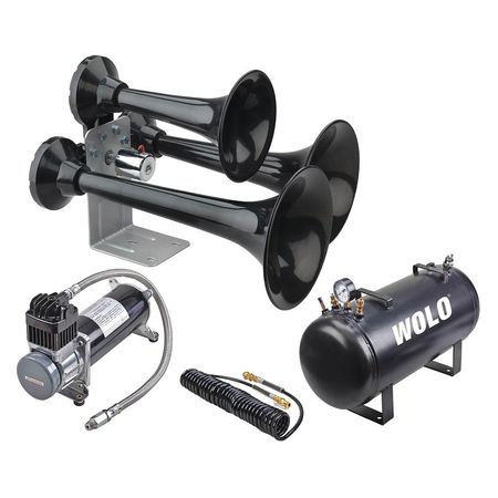 WOLO Air Horn, 12V Electric, Solenoid Operated 847-860