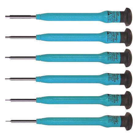 Moody Tool Fixed ESD Metric Hex Driver Set, 6 Pc 58-0359