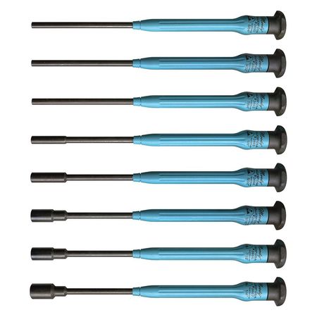 MOODY TOOL Fixed ESD Inch Nut Driver Set, 8 Pc 58-0421