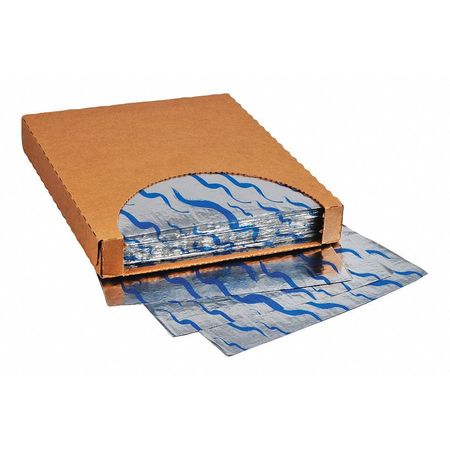 CROWNHILL Foil Sheets, Printed - Blue Wave, 10 1/2 x 13", PK500 F-3763