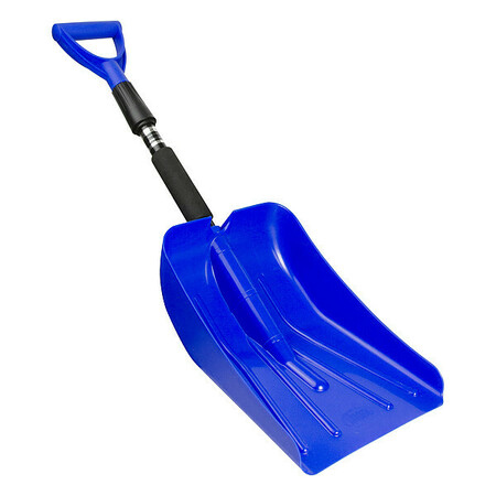 Subzero Snow Shovel, 30 in to 37 in Plastic D-Grip Handle, Plastic Blade Material, 8 1/2 in Blade Width 17211