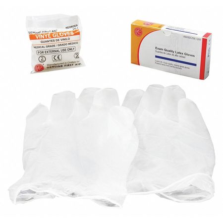 Zoro Select Unitized Exam Gloves, 0.4 mil Palm, Vinyl, Powder-Free, Universal, 4 PK, White 9999-1103