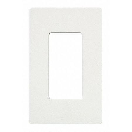 LUTRON Designer Wall Plates, Number of Gangs: 1 Satin Finish, Snow SC-1-SW