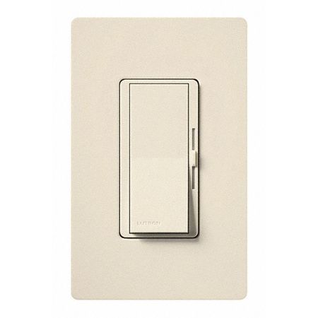 LUTRON Dimmers, Diva, CFL/LED, Light Almond DVCL-153P-LA