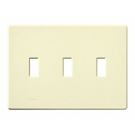 LUTRON Traditional Fassada Wall Plates, Number of Gangs: 3 Gloss Finish, Almond FG-3-AL