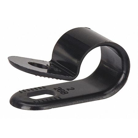 NSI INDUSTRIES Cable Clamp Blk .250X.375" 100 NC-250-0
