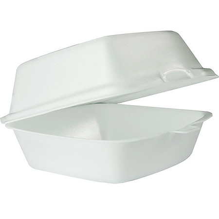 Dart Carryout Food Container Foam Hinged 1-Comp 9 1/2 x 9 1/4 x 3 200/Carton