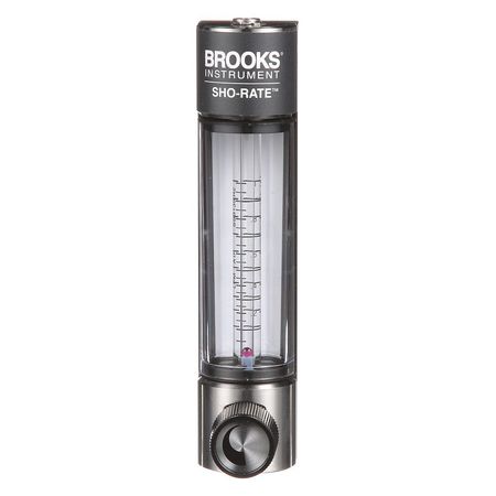 BROOKS Flowmeter, Air, .1 to 1 LPM, Glass 1250AD6042ALSVV