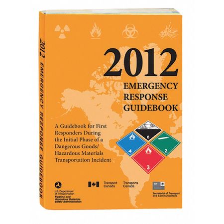 Labelmaster Safety and DOT Reference Book, 2012 Emergency Response Guide, English, Paperback ERG0017