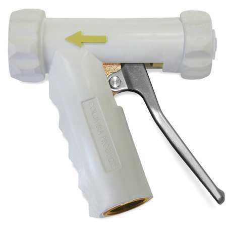Sani-Lav Pistol Grip Water Nozzle, 3/4" Female, 150 psi, 7 gpm, White N1W