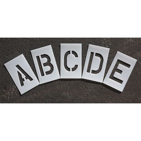 RAE Pavement Stencil, 8 in, Alphabet Kit, 1/8 STL-108-8085