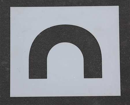 RAE Pavement Stencil, 4 in, End Loop, 1/8 STL-108-5070