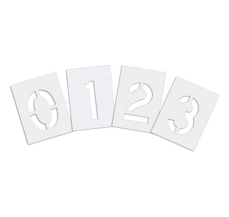 Rae Pavement Stencil, 36 in, Number Kit, 1/8, STL-108-8360W STL-108-8360W