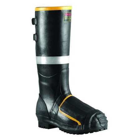 Tingley Size 11 Men's Steel Rubber Boot, Black MB816B