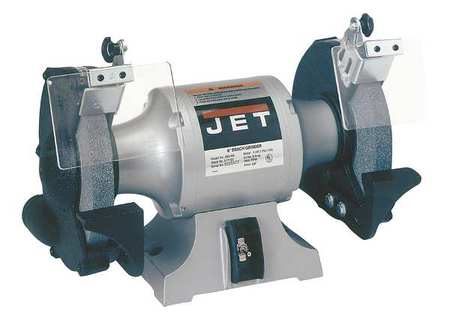JET Bench Grinder, 10 in Max. Wheel Dia, 1 in Max. Wheel Thickness, 24/46 Grinding Wheel Grit 577103