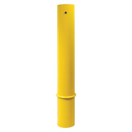 CALPIPE SECURITY BOLLARDS Bollard, Removable, 3", Carbon Steel, Yellow IBR03040-Y-F