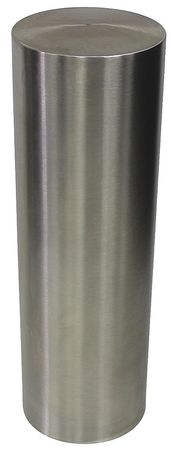 Calpipe Security Bollards Bollard Cover, 36In H, Stainless Steel SSLV10000-F