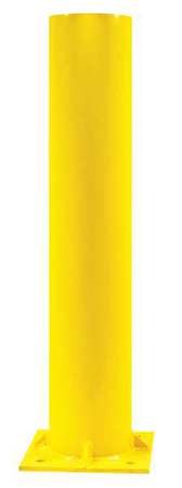 ZORO SELECT Bollard, Fixed, Concrete, 5", Yellow IBB05040-Y-F