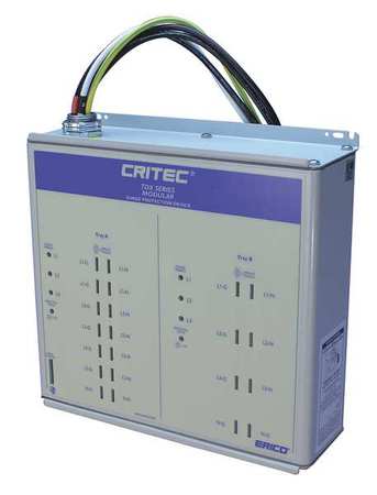 NVENT ERICO Surge Protection Device, 3 Phase, 277/480V AC Wye, 4 Poles, 4 Wires + Ground, 300kA TDX300S277/480