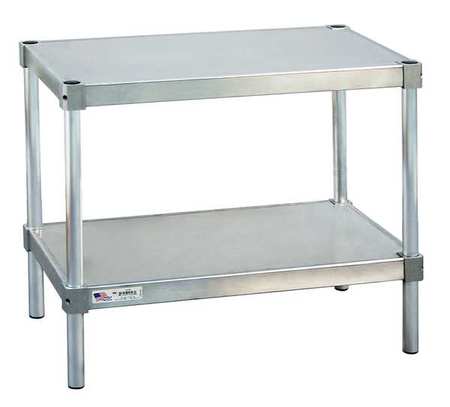 NEW AGE Fixed Work Table, Aluminum, 24" W, 15" D 21524ES24P