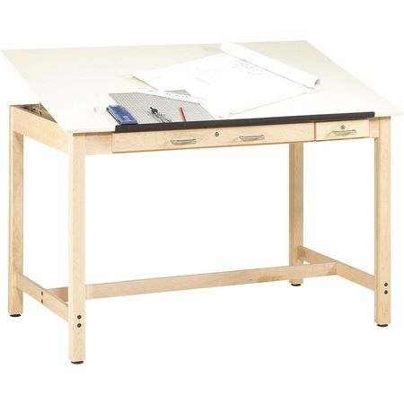 Diversified Spaces Instructor's Drafting Table, Almond, Maple IDT-103