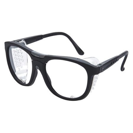 DIVERSIFIED SPACES Safety Glasses, Blk Frames, Anti-fog, Flex SG-72000