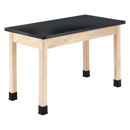 DIVERSIFIED SPACES Rectangle Table, 72" X 30", Wood Top P7152BM30N