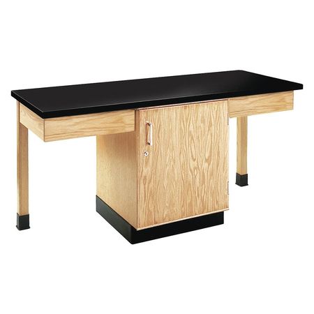 DIVERSIFIED SPACES Rectangle Cupboard Table, 2 Students, Chem Top , 66" W 30" H,  2102K