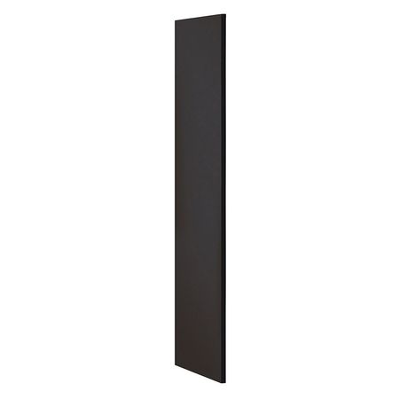 SALSBURY INDUSTRIES End Panel, Flat Top, 24" Wx72" H, Black 30043BLK