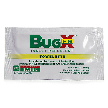 Bugx Insect Replnt, No DEET, Lotion Wipe, PK300 18-830