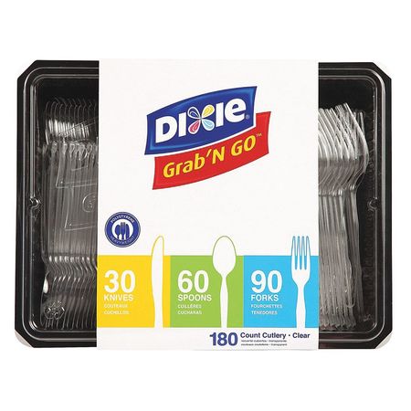 DIXIE Dixie, Clear Cutlery, PK180 CH0369DX7