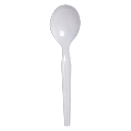 DIXIE Soup Spoon, Ind. Wrapped, Wht, PK1000 SM23C7