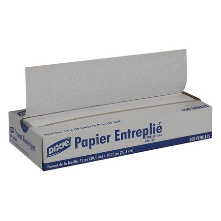 Dixie Interfolded Paper, Heat Restant, Wht, PK400 HR12