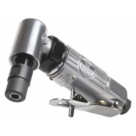SUNEX Right Angle Drive, Mini Right Angle Die Grinder, 1/4", 1/4 in Air Inlet, 1/4" Collet, 20,000 rpm SX264