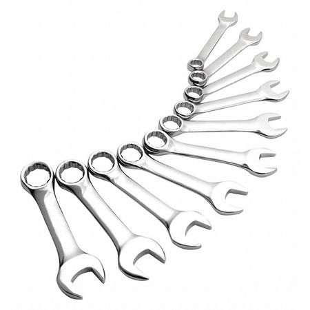 SUNEX Master Stubby Combo Wrench Set, 10 pcs. 9930M