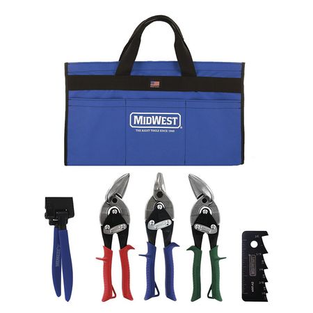 MIDWEST Preferred HVAC Tool Kit, 5 pcs. MWT-HVACKIT01