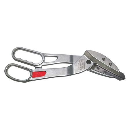 MIDWEST Offset Left Replaceable Blade Snip, Straight/Tight Curve, 13", Blade: Vinyl, Handles Magnesium MWT-2210