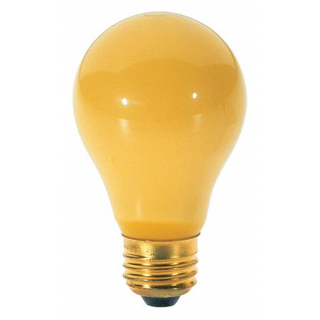 SATCO 40W A19 Incandescent Yellow 2000 Hours Medium 130V 2/Pack S3859