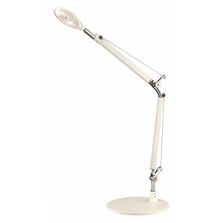 Satco LED Desk Lamp Double Arm 5W 4000k 300L White Finish 57-037