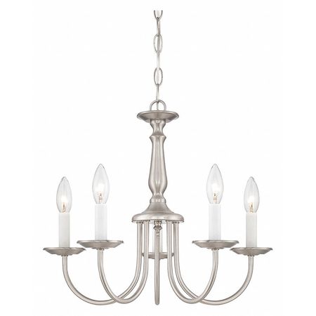 NUVO 5-Light 18 in. Chandelier - with Candlesticks 60-1298