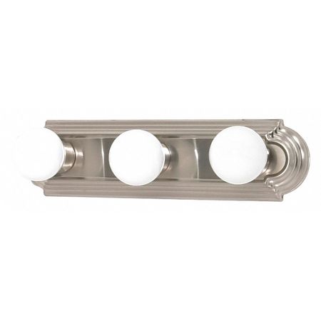 3 Light 18 In. Vanity Racetrack Style Brushed Nickel