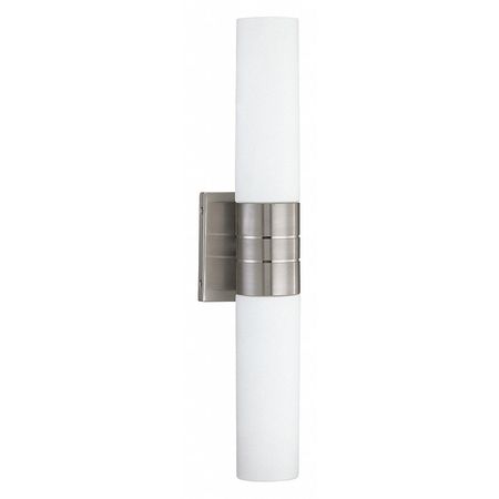 NUVO Link 2-Light (Vertical) Tube Wall Sconce - with White Glass 60-2936